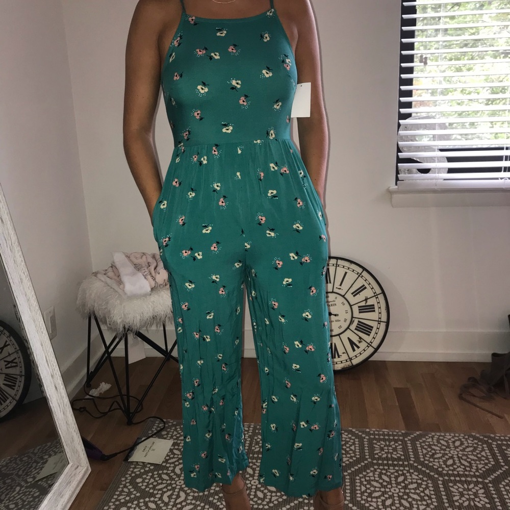 Blue jumpsuit